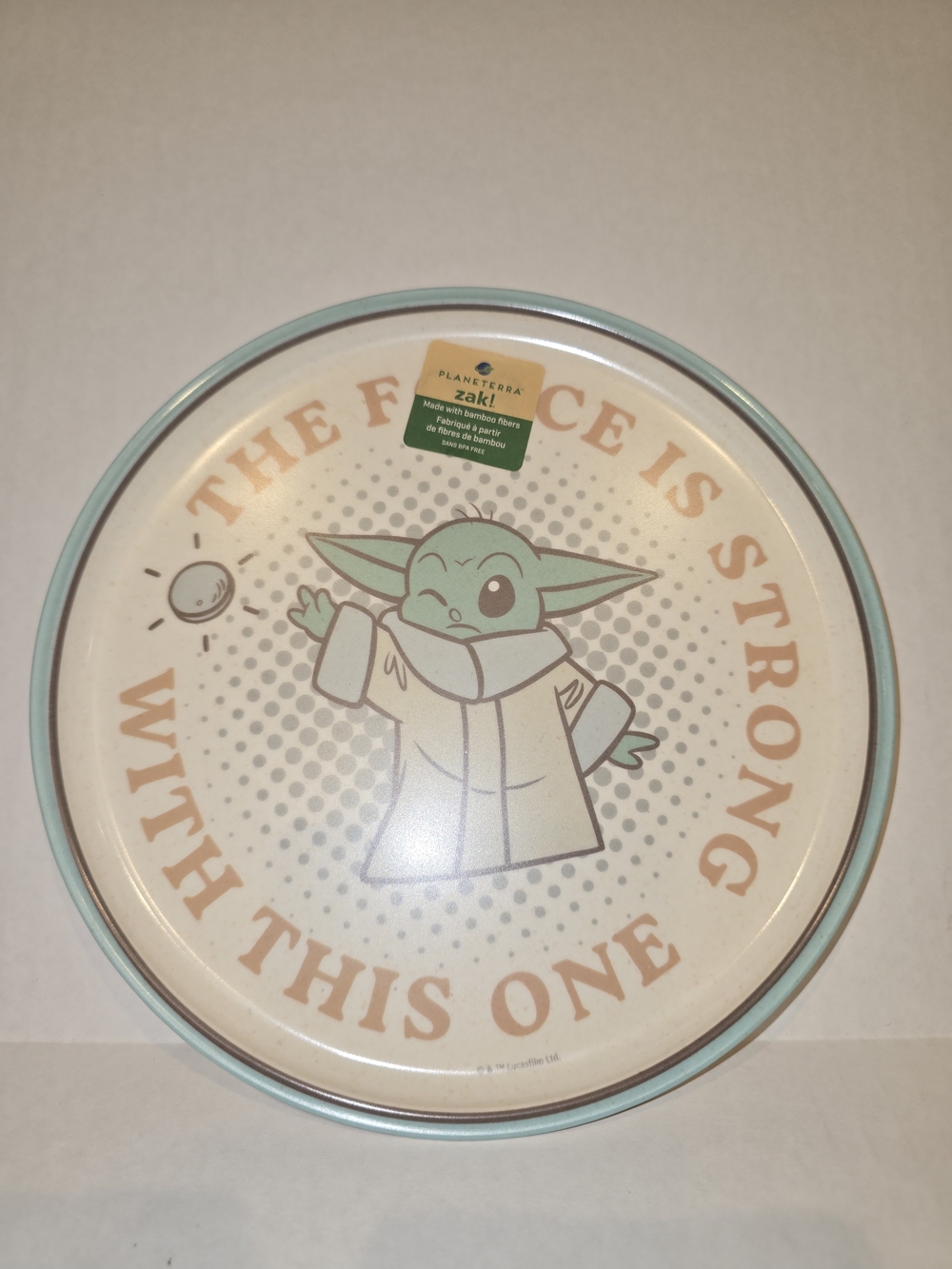 Mandolorian Grogu Plate